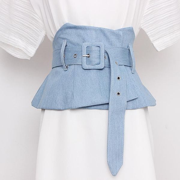 belts women's runway fashion denim fabric cummerbunds female dress corsets waistband decoration wide belt tb1320, Black;brown
belts women's runway fashion denim fabric cummerbunds female dress corsets waistband decoration wide belt tb1320, Black;brown