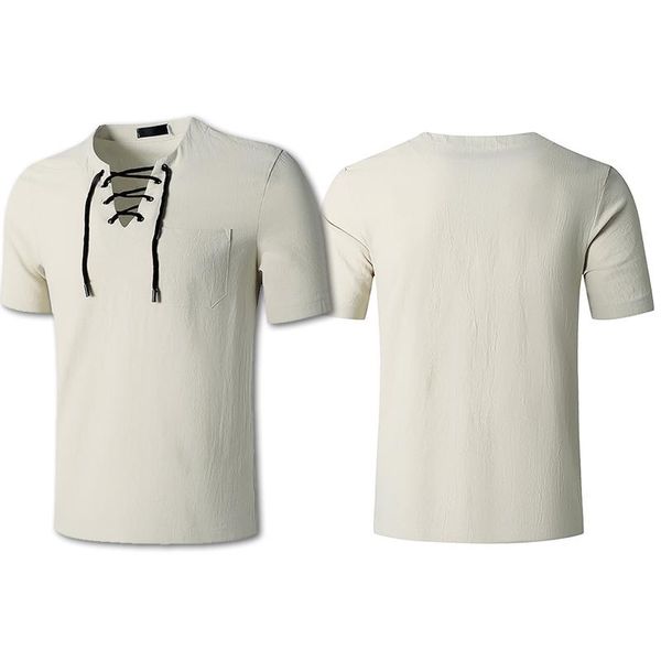 men's t-shirts fashion casual t-shirt cotton linen hip hop v-neck yoga top, White;black
men's t-shirts fashion casual t-shirt cotton linen hip hop v-neck yoga top, White;black