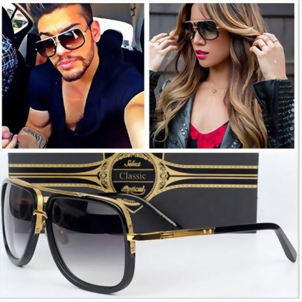 Fashion Vintage Driving Cool Gradient Twin Beams Square Sunglasses Men Women Brand Designer Sun Glasses For Male Uv400, White;black
Fashion Vintage Driving Cool Gradient Twin Beams Square Sunglasses Men Women Brand Designer Sun Glasses For Male Uv400, White;black