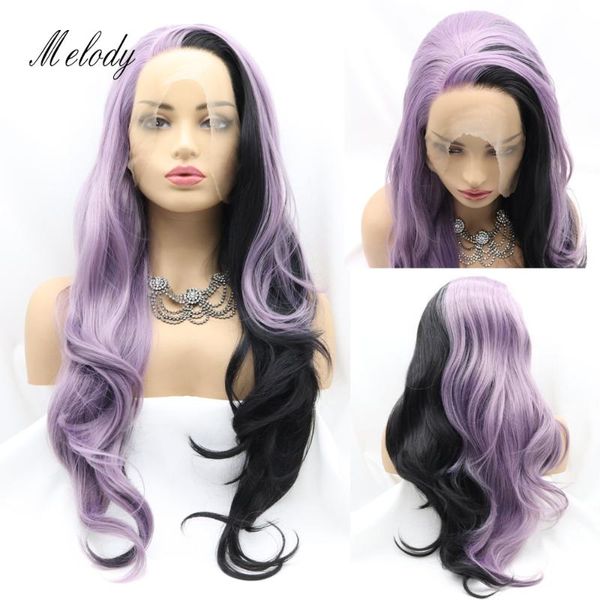 synthetic wigs melody long body wave lace front wig mermaid piano half purple black side part soft hair replacement fiber
synthetic wigs melody long body wave lace front wig mermaid piano half purple black side part soft hair replacement fiber