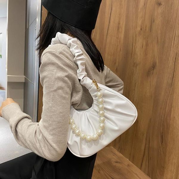 shoulder bags women elegant handbag pleated pearl handle female travel underarm bag simple daily
shoulder bags women elegant handbag pleated pearl handle female travel underarm bag simple daily