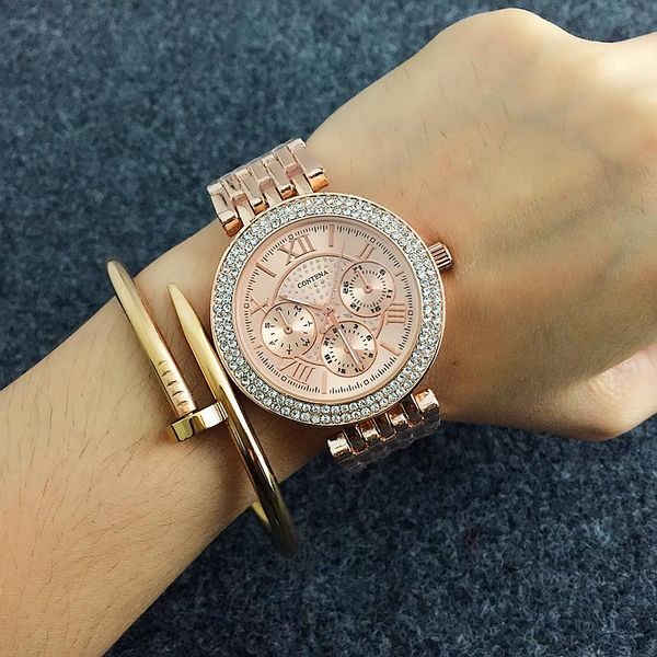 wristwatches contena luxury rhinestone women watch fashion female watches gold all steel ladies clock relogio feminino, Slivery;brown
wristwatches contena luxury rhinestone women watch fashion female watches gold all steel ladies clock relogio feminino, Slivery;brown