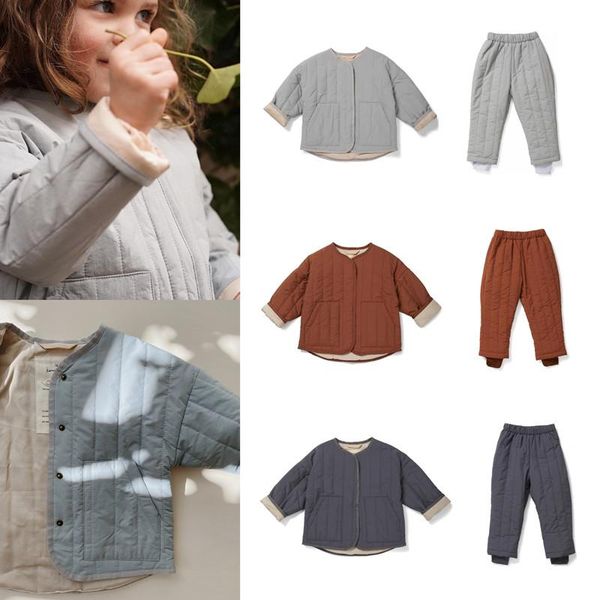 down coat 2021 toddler boy girl winter coats and pants matching children brand designer clothes ks solid baby keep warm sets casual, Blue;gray
down coat 2021 toddler boy girl winter coats and pants matching children brand designer clothes ks solid baby keep warm sets casual, Blue;gray