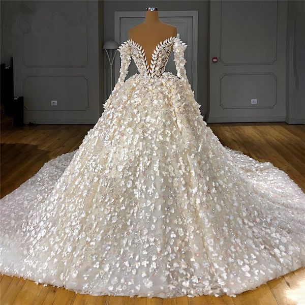 crystal pearls design wedding dresses luxury modern robe de mariée dubai muslim illusion long sleeves sweep train bridal gown, White
crystal pearls design wedding dresses luxury modern robe de mariée dubai muslim illusion long sleeves sweep train bridal gown, White
