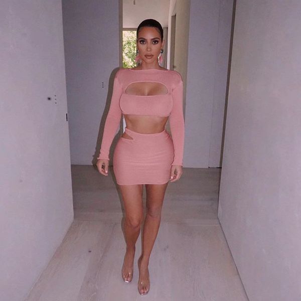 2021 new arrival pink color solid long sleeve casual women stretch fabric 2 piece outfits, White
2021 new arrival pink color solid long sleeve casual women stretch fabric 2 piece outfits, White
