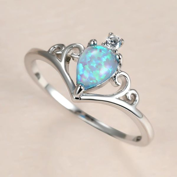wedding rings boho female white water drop opal ring charm silver color thin for women luxury bride queen crown engagement, Slivery;golden
wedding rings boho female white water drop opal ring charm silver color thin for women luxury bride queen crown engagement, Slivery;golden