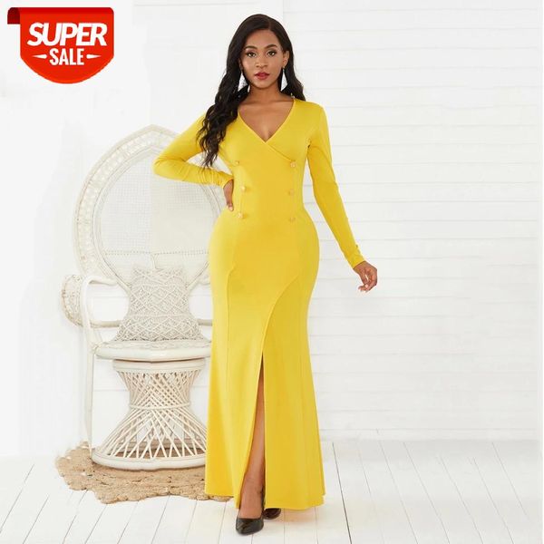 yellow elegant vintage split long party dress plus size robe femme buttons floor length maxi dresses high waist wrap vestidos #vv43, White;black
yellow elegant vintage split long party dress plus size robe femme buttons floor length maxi dresses high waist wrap vestidos #vv43, White;black