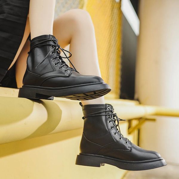 boots women's ankle 2021 spring winter flat bottom fashion round toe causal cross tie breathable women short, Black
boots women's ankle 2021 spring winter flat bottom fashion round toe causal cross tie breathable women short, Black
