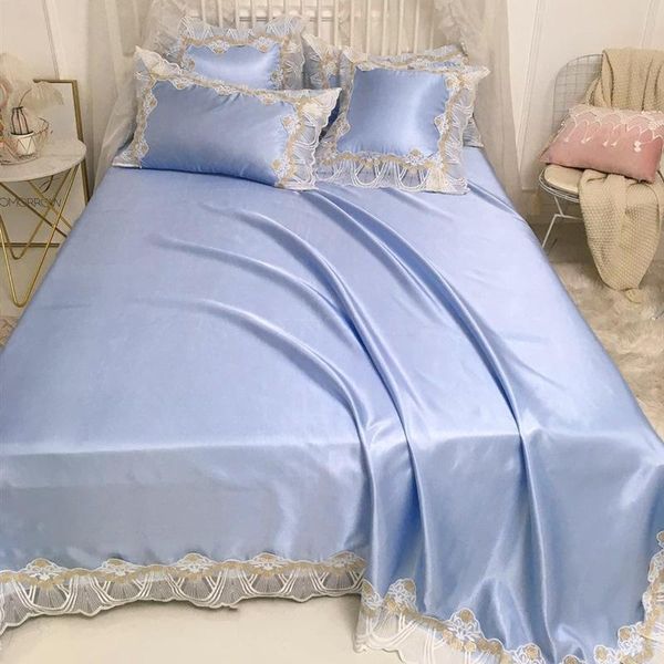 summer ice mat cool bedspread bed sheet+2pc pillowcase lace ruffles bed cover european luxurious home bedding set
summer ice mat cool bedspread bed sheet+2pc pillowcase lace ruffles bed cover european luxurious home bedding set