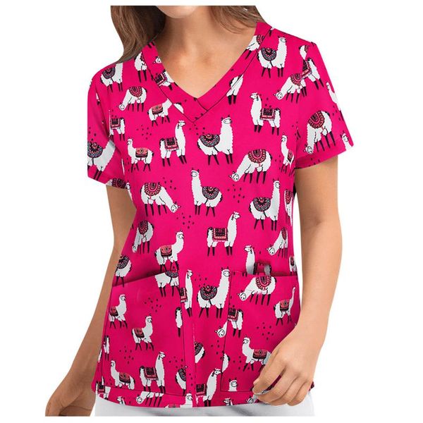 women's blouses & shirts women short sleeve v-neck working uniform blouse fashion animal print neck shirt, White
women's blouses & shirts women short sleeve v-neck working uniform blouse fashion animal print neck shirt, White