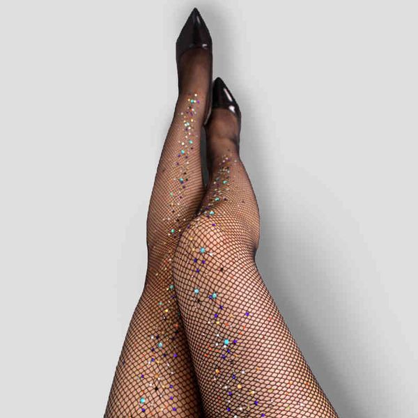 women rhinestones pantyhose shiny diamond summer fishnet tights transparent stockings bling medias de mujer fashion party, Black
women rhinestones pantyhose shiny diamond summer fishnet tights transparent stockings bling medias de mujer fashion party, Black