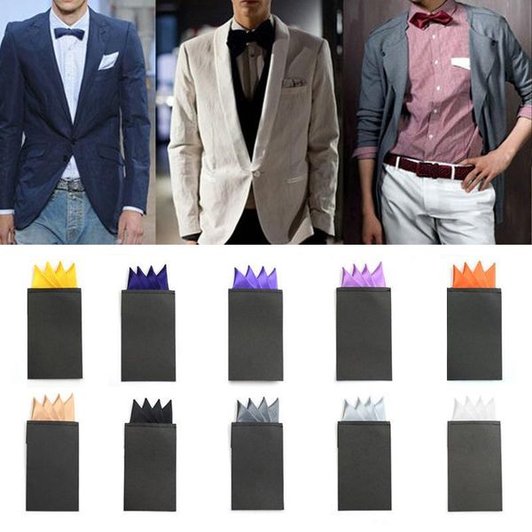bow ties 24 colors solid color pre-folded pocket square vintage fashion party men's handkerchief groomsmen wedding business chest towel, Black;gray
bow ties 24 colors solid color pre-folded pocket square vintage fashion party men's handkerchief groomsmen wedding business chest towel, Black;gray