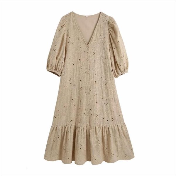 summer hollow embroidery womens dresses lantern sleeve midi v neck clothes casual lady loose vestido d7379, Black;gray
summer hollow embroidery womens dresses lantern sleeve midi v neck clothes casual lady loose vestido d7379, Black;gray