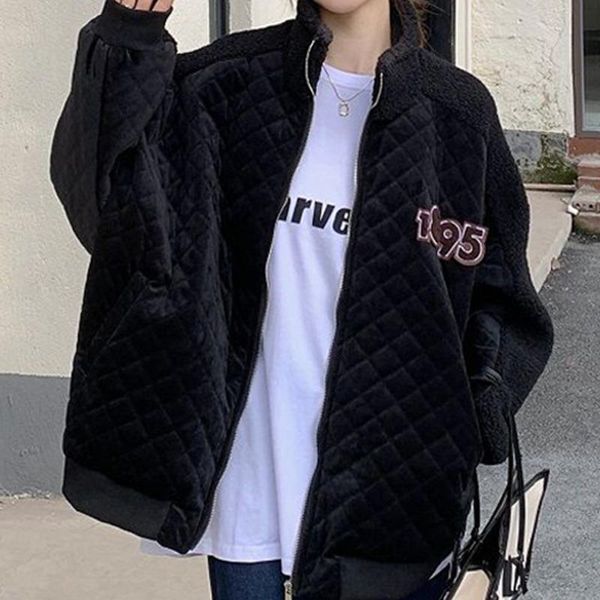 women's jackets medium long lingge high collar cotton padded clothes autumn winter 2021 small thickened warm coat rac, Black;brown
women's jackets medium long lingge high collar cotton padded clothes autumn winter 2021 small thickened warm coat rac, Black;brown