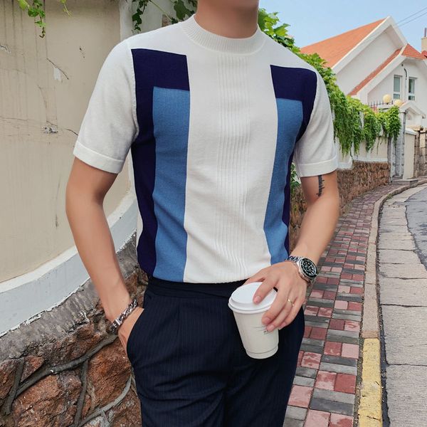 2021 new autumn men slim fit fancy male pull homme outfit big multi color stripe herren pullover semi turtleneck knitted sweater 8jss, White;black
2021 new autumn men slim fit fancy male pull homme outfit big multi color stripe herren pullover semi turtleneck knitted sweater 8jss, White;black