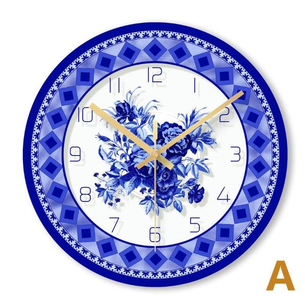 wall clocks clock chinese simple living room creative blue white porcelain pattern silent household glass 60w118
wall clocks clock chinese simple living room creative blue white porcelain pattern silent household glass 60w118