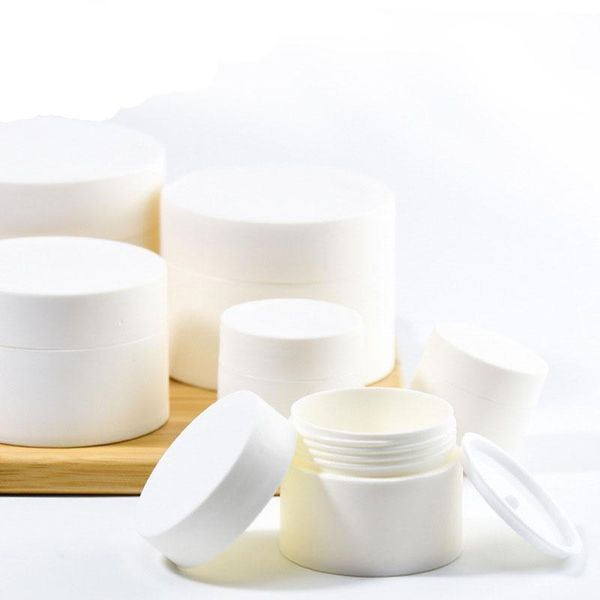 5g 10g 15g 30g 50g 80g plastic cream jar with liners white container empty cosmetic pot makeup box mini portable frosted bottle 
5g 10g 15g 30g 50g 80g plastic cream jar with liners white container empty cosmetic pot makeup box mini portable frosted bottle