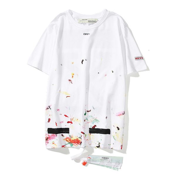 2021 summer off ink graffiti t-shirt youth ow fireworks european version loose couple versatile short sleeve, White;black
2021 summer off ink graffiti t-shirt youth ow fireworks european version loose couple versatile short sleeve, White;black