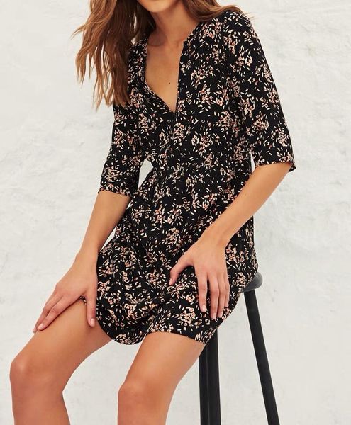 party dresses women dress retro v-neck two-color floral 2021 spring /summer ladies mimi, White;black
party dresses women dress retro v-neck two-color floral 2021 spring /summer ladies mimi, White;black