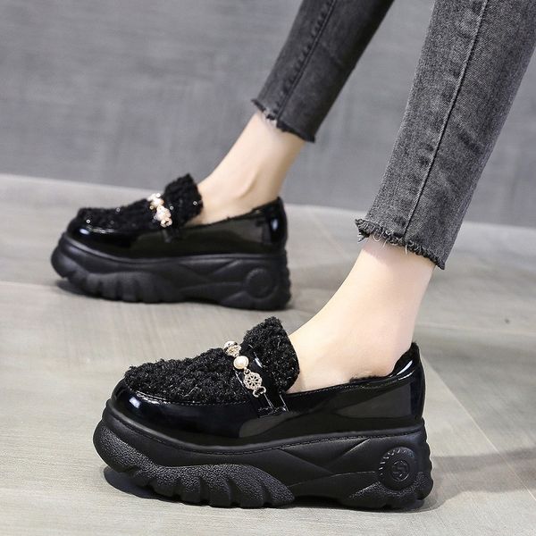 Fashion Pearl Platform Women Pumps Sweet Style Patchwork Furry PU Shoes Woman 6 CM Thick High Heels Female Single ShoesDress Shoes, Black
Fashion Pearl Platform Women Pumps Sweet Style Patchwork Furry PU Shoes Woman 6 CM Thick High Heels Female Single ShoesDress Shoes, Black