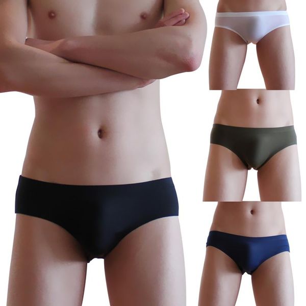 underpants mens elastic seamless briefs shorts underwear ultra-thin breathable cueca ice silk low waist soft, Black;white
underpants mens elastic seamless briefs shorts underwear ultra-thin breathable cueca ice silk low waist soft, Black;white