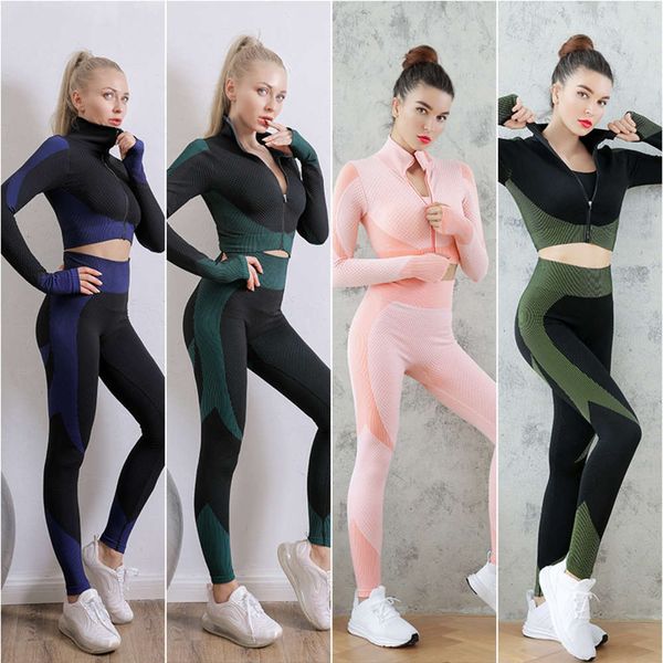 2021straight zipper sweatshirt women's seamless and breathable yoga fitness suit, Gray
2021straight zipper sweatshirt women's seamless and breathable yoga fitness suit, Gray