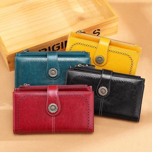 wallets leather bag 2021 wallet female long zipper mini clutch small genuine purses black, Red;black
wallets leather bag 2021 wallet female long zipper mini clutch small genuine purses black, Red;black