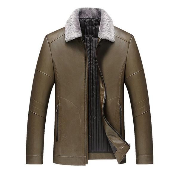 men's fur & faux 2021 winter arrival down jacket business casual flocking thick warm leather coat 4xl, Black
men's fur & faux 2021 winter arrival down jacket business casual flocking thick warm leather coat 4xl, Black