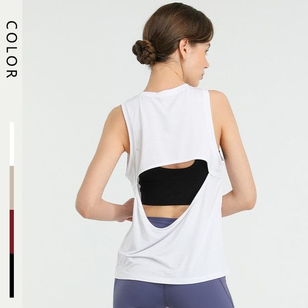 yoga outfits loose sports vest running fitness sleeveless blouse spring and summer casual clothes top, White;red
yoga outfits loose sports vest running fitness sleeveless blouse spring and summer casual clothes top, White;red