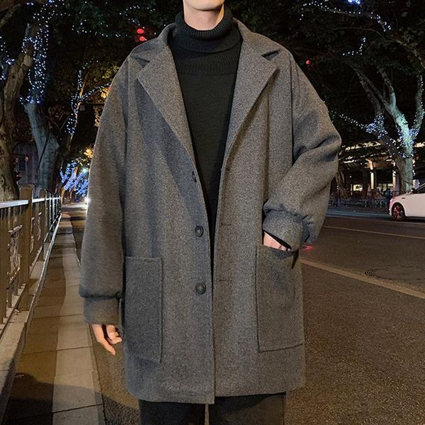 men winter fall new long sleeve thickened lamb warmth coat autumn male fashion clause loose solid mid-length overcoat streetwear, Black
men winter fall new long sleeve thickened lamb warmth coat autumn male fashion clause loose solid mid-length overcoat streetwear, Black