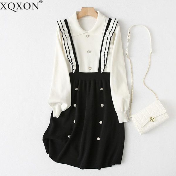 casual dresses korean women's clothing wholesale vestido feminino mini 2021 autumn lapel waist slimming knitted dress, Black;gray
casual dresses korean women's clothing wholesale vestido feminino mini 2021 autumn lapel waist slimming knitted dress, Black;gray