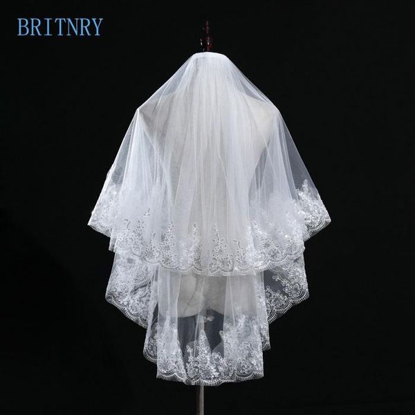 bridal veils brirtnry 2 tier veil beautiful ivory cathedral short wedding lace edge with comb bride, Black
bridal veils brirtnry 2 tier veil beautiful ivory cathedral short wedding lace edge with comb bride, Black