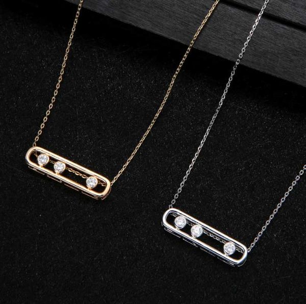 2021 new big paper clip zircon necklace for women classic elegant ladies pins sliding rhinestone delicate classic clavicle chain, Silver
2021 new big paper clip zircon necklace for women classic elegant ladies pins sliding rhinestone delicate classic clavicle chain, Silver