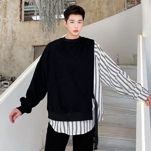 men's jackets men stripe splice pullover sweatshirt male women couple streetwear hip hop loose hoodie black white sbxn, Black;brown
men's jackets men stripe splice pullover sweatshirt male women couple streetwear hip hop loose hoodie black white sbxn, Black;brown