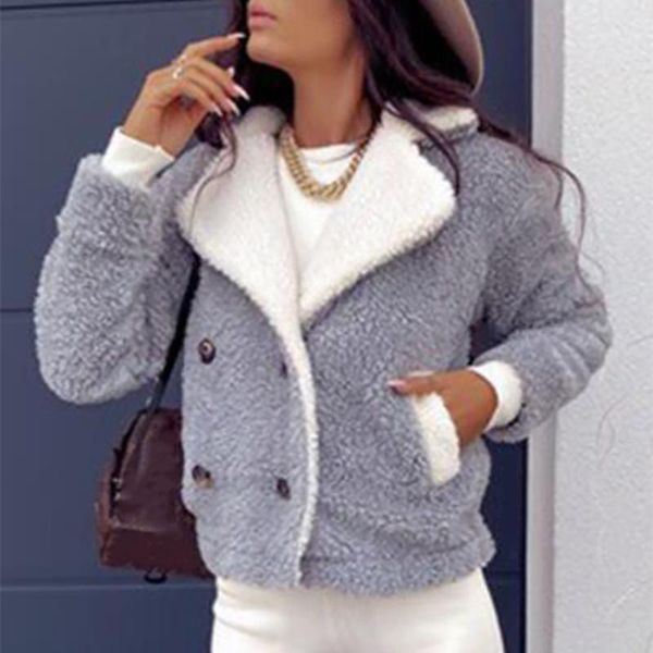 women's wool & blends warm double breasted woolen coat for women long sleeve winter lapel ladies cardigan fashion pocket blazer bomber, Black
women's wool & blends warm double breasted woolen coat for women long sleeve winter lapel ladies cardigan fashion pocket blazer bomber, Black