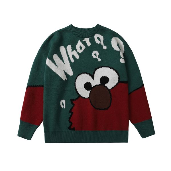 men classic cartoon knit casual sweaters pullovers asian size high quality, White;black
men classic cartoon knit casual sweaters pullovers asian size high quality, White;black
