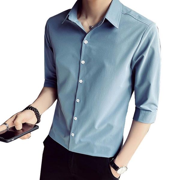 men shirts 2021 colorful for boyfriend fit short sleeve dress shirts casual street wear three quarter turn-down collar shirt, White;black
men shirts 2021 colorful for boyfriend fit short sleeve dress shirts casual street wear three quarter turn-down collar shirt, White;black