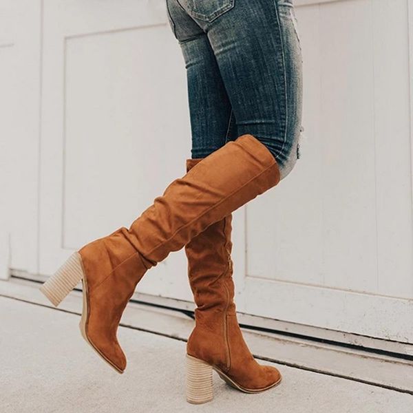 boots 2021 autumn women fashion platform mid-calf slip on solid high heels ladies casual warm shoes for winter, Black
boots 2021 autumn women fashion platform mid-calf slip on solid high heels ladies casual warm shoes for winter, Black