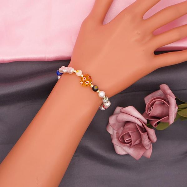 beaded, strands moloye 2021 simple bohemian glass flower beads trendy bracelet female color ethnic style natural pearl hand jewelry, Black
beaded, strands moloye 2021 simple bohemian glass flower beads trendy bracelet female color ethnic style natural pearl hand jewelry, Black