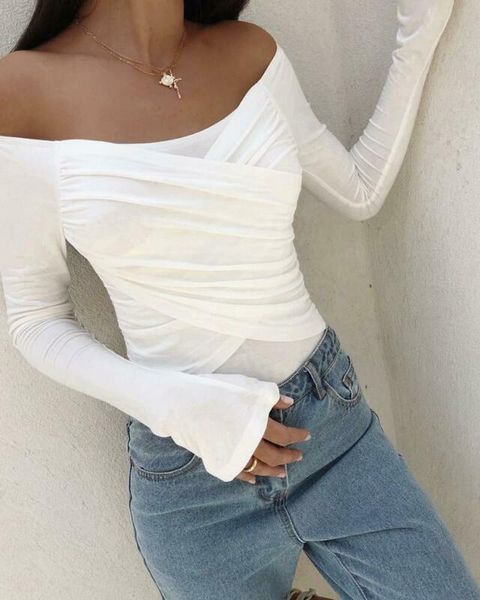 women's blouses & shirts women ladies cold shoulder blouse modal cotton white casual long sleeve draped slim fit tee plus size s-2xl
women's blouses & shirts women ladies cold shoulder blouse modal cotton white casual long sleeve draped slim fit tee plus size s-2xl