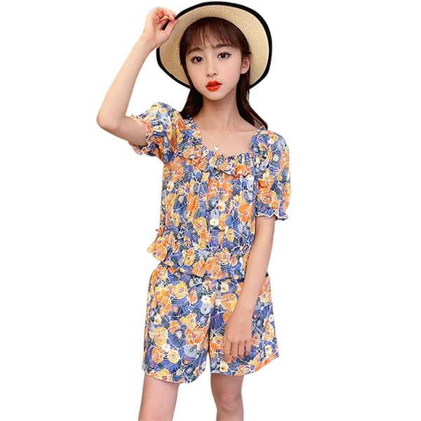 kids clothes girls floral tshirt + short outfits for teenage casual style children's clothing 210527, White
kids clothes girls floral tshirt + short outfits for teenage casual style children's clothing 210527, White