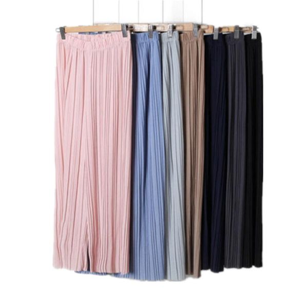 women's pants & capris ladies chiffon pleated solid color loose casual ankle-length yf030, Black;white
women's pants & capris ladies chiffon pleated solid color loose casual ankle-length yf030, Black;white