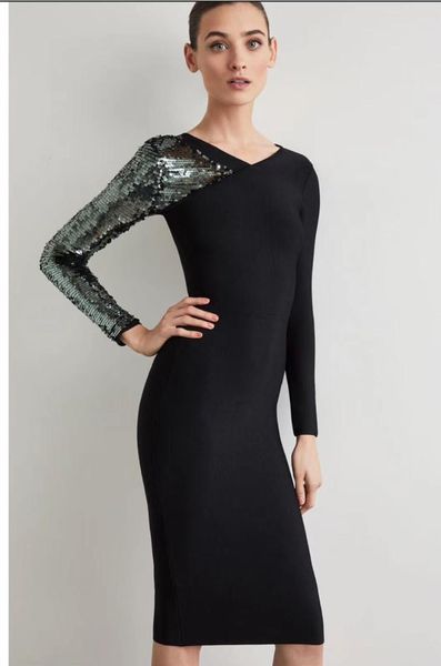 casual dresses 2021 women black sequined v-neck long sleeve mini dress vestido celebrity evening party bodycon bandage, Black;gray
casual dresses 2021 women black sequined v-neck long sleeve mini dress vestido celebrity evening party bodycon bandage, Black;gray