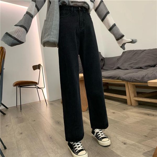 women's jeans casual fashion brand trend straight harajuku style clothing summer and autumn temperament, Blue
women's jeans casual fashion brand trend straight harajuku style clothing summer and autumn temperament, Blue