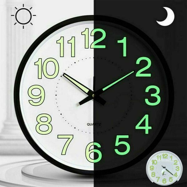 12 inch luminous minimalist wall clocks circular silent quartz glowing number hanging clocks home bedroom living room decoration
12 inch luminous minimalist wall clocks circular silent quartz glowing number hanging clocks home bedroom living room decoration