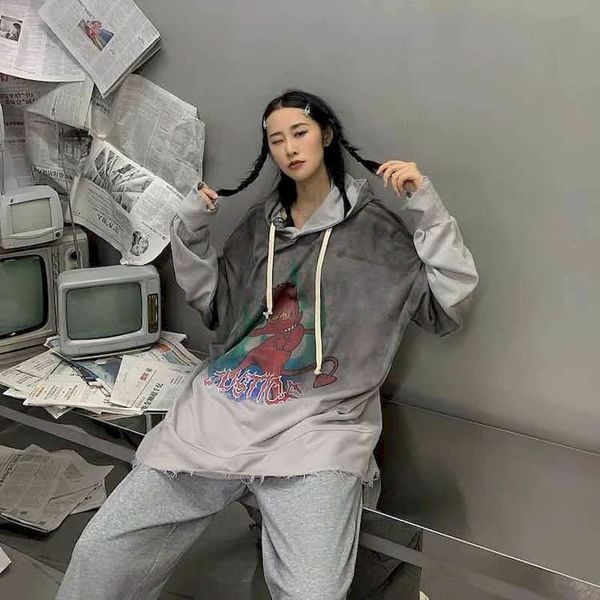 female hoodies street oversize loose male and hip hop casual tie-dye seam worn with hood ins high tide h5rn, Black
female hoodies street oversize loose male and hip hop casual tie-dye seam worn with hood ins high tide h5rn, Black