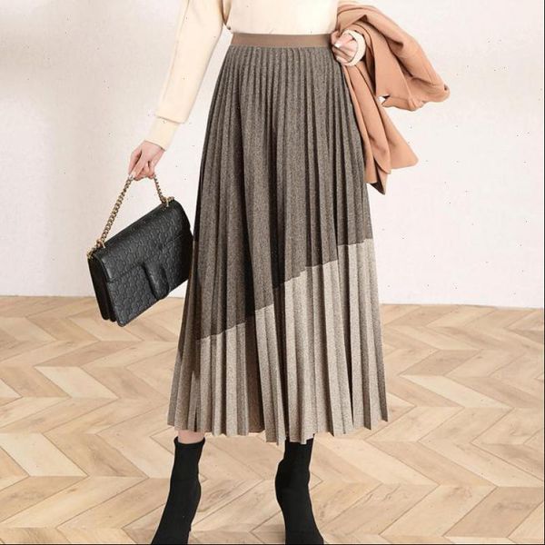 2021 autumn amp winter new women high waist all match woolen pleated skirt casual fashion women long skirt ing, Black
2021 autumn amp winter new women high waist all match woolen pleated skirt casual fashion women long skirt ing, Black