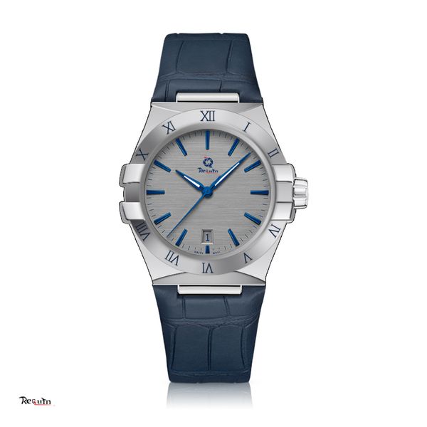 luxury men's quartz watch requin constellation silver white stainless steel case sapphire bang gray three-hand calendar dial bag roman, Slivery;brown
luxury men's quartz watch requin constellation silver white stainless steel case sapphire bang gray three-hand calendar dial bag roman, Slivery;brown