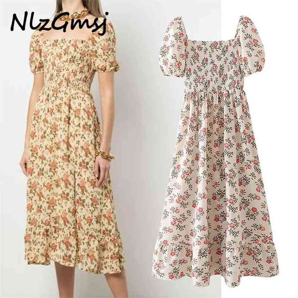 dres summer sweet floral print midi woman casual elastic waist female party es vestido 05 210628, Black;gray
dres summer sweet floral print midi woman casual elastic waist female party es vestido 05 210628, Black;gray