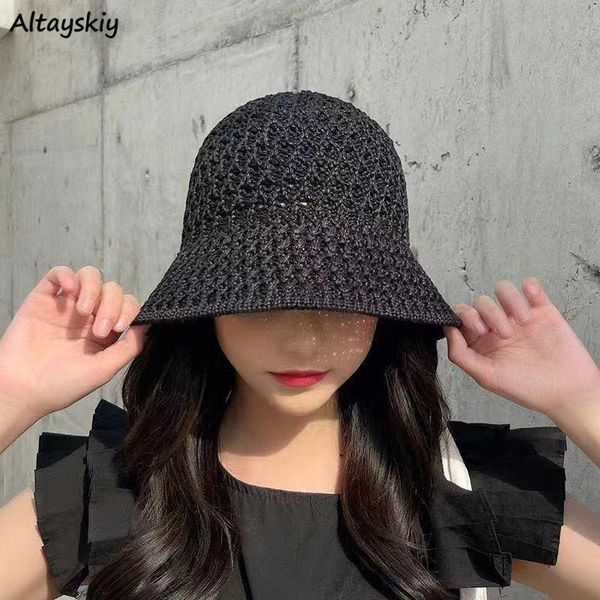 wide brim hats bucket women summer solid breathable stylish leisure all-match minimalist prevalent feminino caps sun-proof tender ulzzang, Blue;gray
wide brim hats bucket women summer solid breathable stylish leisure all-match minimalist prevalent feminino caps sun-proof tender ulzzang, Blue;gray